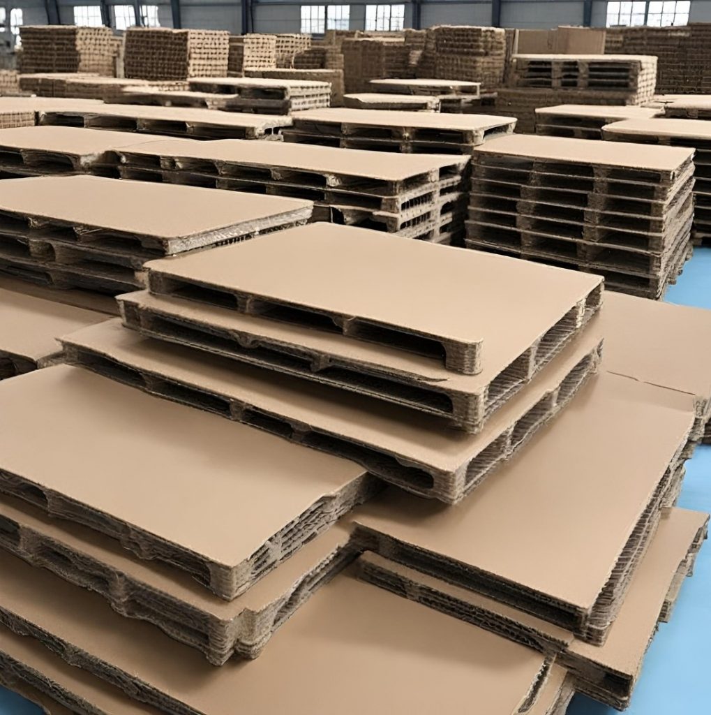 Cardboard shipping pallets