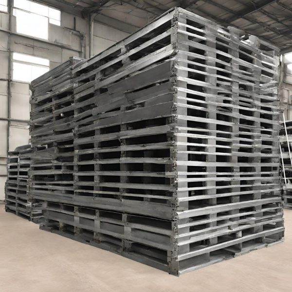 Metal shipping pallets